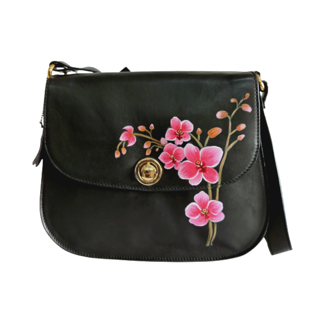 Hand Painted Handbag – “Pina Colada” - Chelle Fazal
